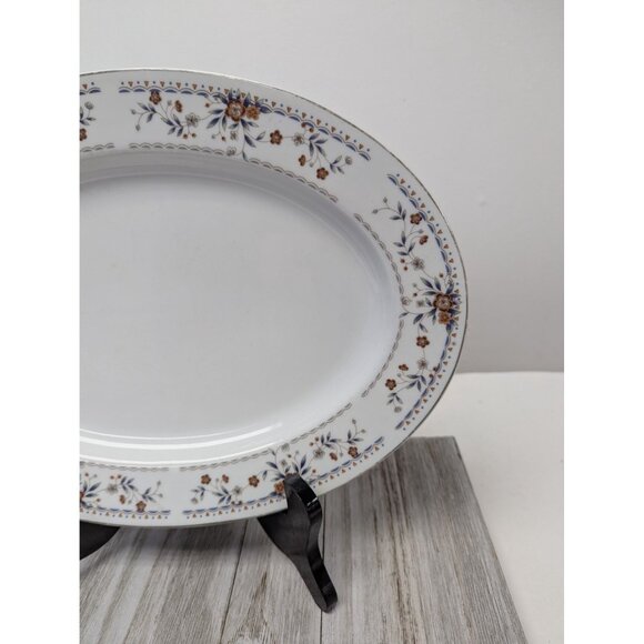 Claremont by Wade Sone Fine Porcelain China Oval Serving Platter 12 3/8" - Picture 3 of 9